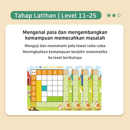 Pinwheel Number Grid Permainan Magnetik Edukasi Latih Logika Matematika Konsentrasi 3 Tahun Ke Atas