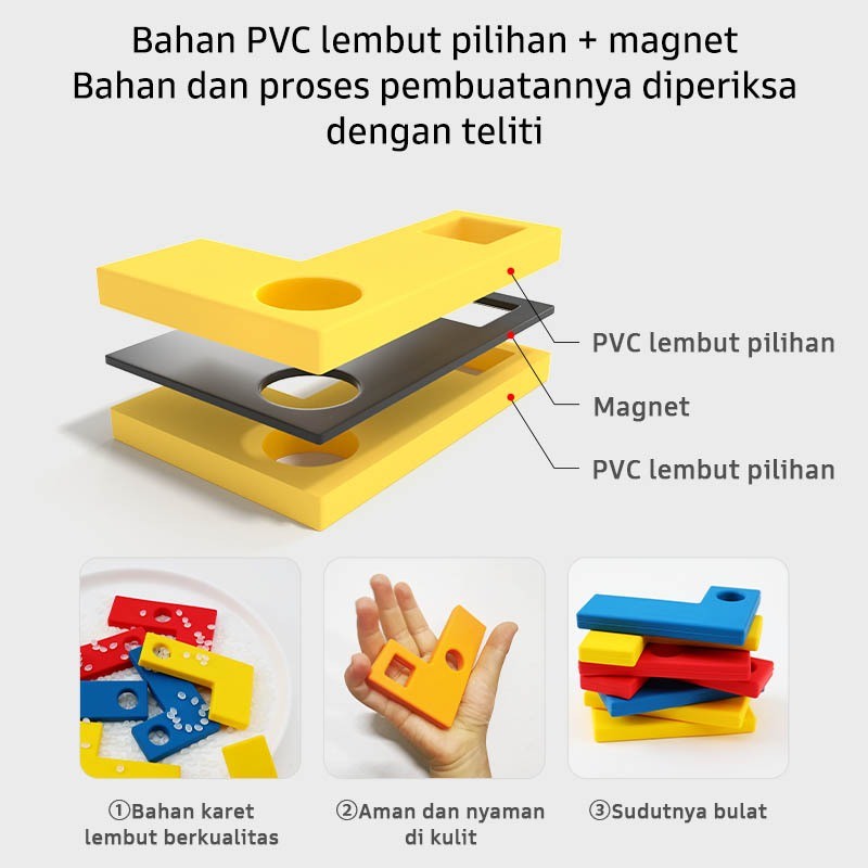 Pinwheel Mainan Edukasi Bentuk L Magnetik Latih Logika Penalaran Geometri Anak 4 Tahun Ke Atas