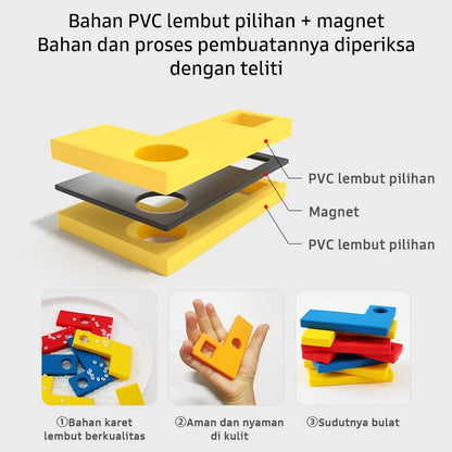 Pinwheel Mainan Edukasi Bentuk L Magnetik Latih Logika Penalaran Geometri Anak 4 Tahun Ke Atas