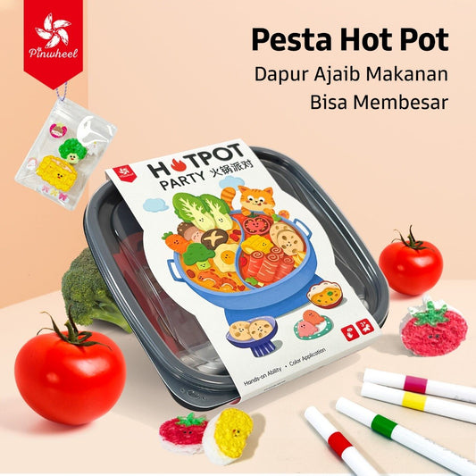 Pinwheel Hotpot Party Mainan Simulasi Masak DIY Latih Koordinasi Dan Imajinasi Anak 3 Sampai 6 Tahun