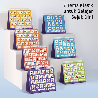 Pinwheel Guess Who I Am Mainan Edukatif Tebak Tebakan Keluarga Latihan Berbicara dan Logika
