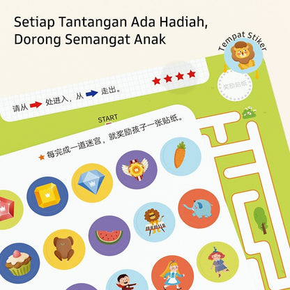 Pinwheel Fun Mazes Permainan Labirin Edukasi Anak Bisa Dihapus Usia 3 Tahun Ke Atas Latih Koordinasi