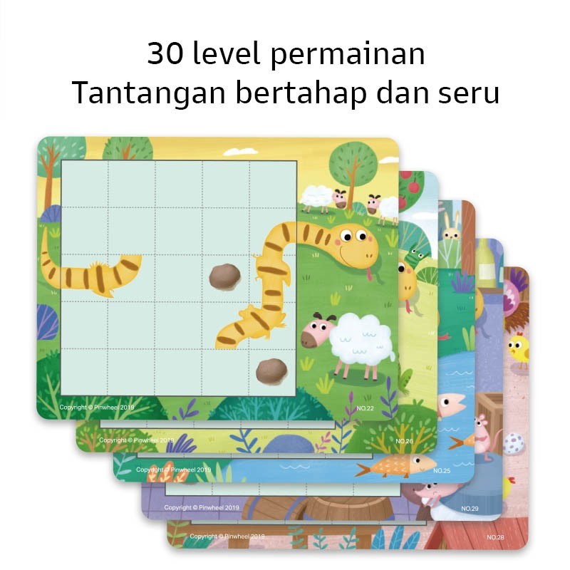 Pinwheel Help Little Snake Permainan Magnetik Ular Edukasi Latih Berpikir Koordinasi Tangan Mata