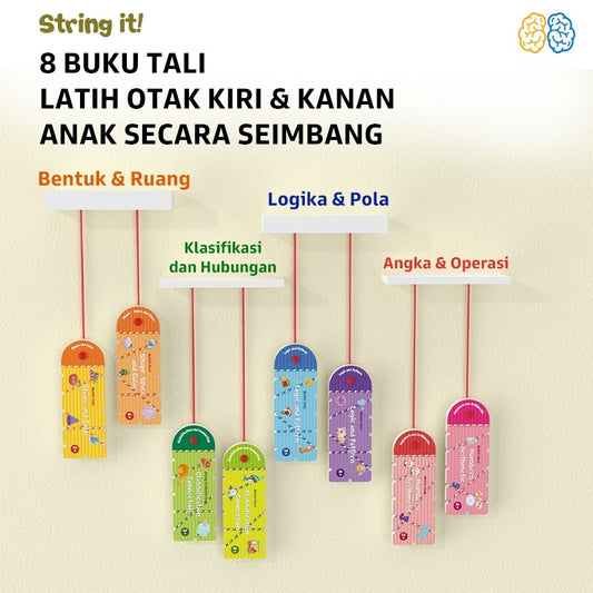 Pinwheel String It Mainan Tali Edukasi Latih Logika Pengamatan Koordinasi Tangan Mata Anak 3 Tahun