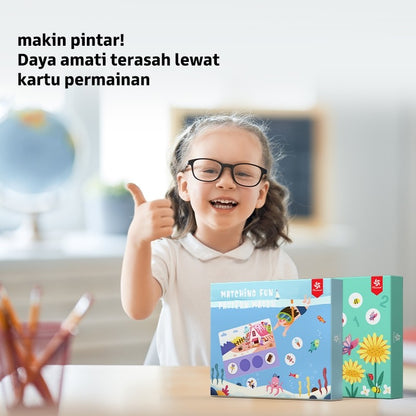 Pinwheel Mainan Edukasi Matching Fun Latih Konsentrasi Motorik Halus Anak TK Usia 3 Hingga 6 Tahun