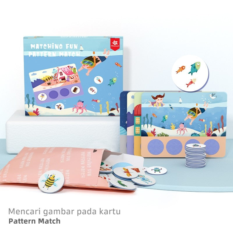 Pinwheel Mainan Edukasi Matching Fun Latih Konsentrasi Motorik Halus Anak TK Usia 3 Hingga 6 Tahun