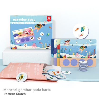 Pinwheel Mainan Edukasi Matching Fun Latih Konsentrasi Motorik Halus Anak TK Usia 3 Hingga 6 Tahun
