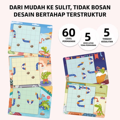 Pinwheel Help Little Crocodile Permainan Logika Buaya Mandi Mainan Edukasi Anak Usia 3 Tahun Ke Atas