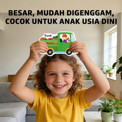 Pinwheel Magnetic Puzzle Mainan Edukasi Magnet Kotak Kontainer Anak 3 Tahun Ke Atas Tema Hewan Buah