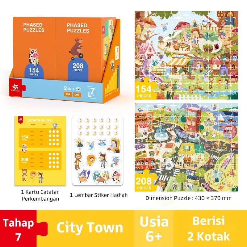 Pinwheel Phased Puzzle Anak Bertingkat Edukasi Melatih Fokus Motorik Halus Usia 1.5 Tahun Ke Atas