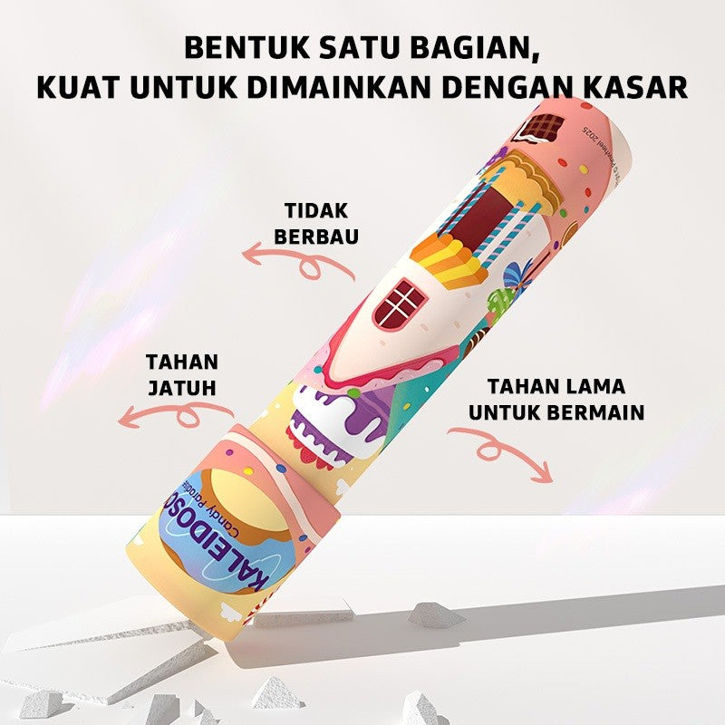 Pinwheel Kaleidoscope Kaleidoskop Mainan Sains Edukasi Anak Teropong Ajaib Berwarna 3 Tahun Ke Atas