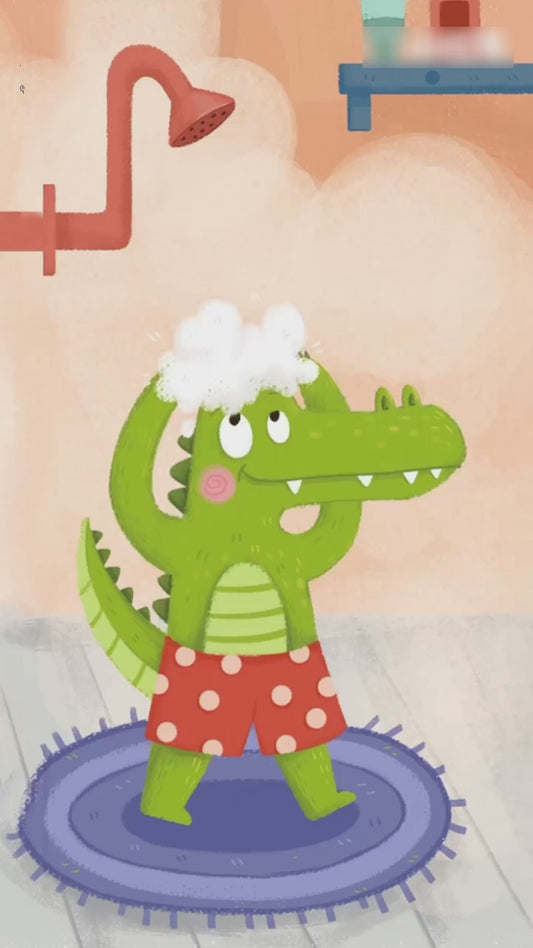 Pinwheel Help Little Crocodile Permainan Logika Buaya Mandi Mainan Edukasi Anak Usia 3 Tahun Ke Atas